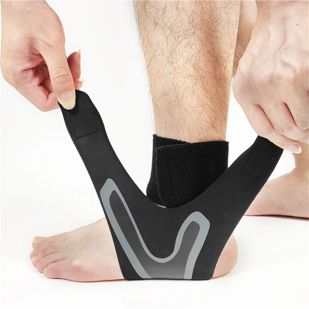 1 PCS Ankle Support Brace,Elasticity Free Adjustment Protection Foot Bandage,Sprain Prevention Sport Fitness Guard Band