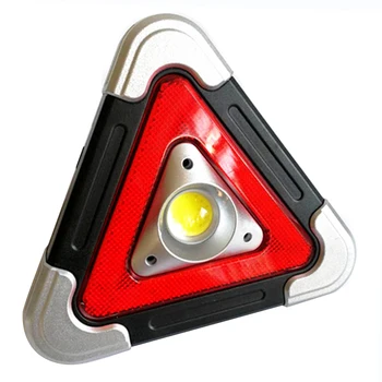 

Triangle Shape Battery Powered COB Warning Light LED Taillight Signal Lamp Truck Strobe Emergency Light for cars trucks lorries