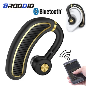 

Wireless Bluetooth Earphones Stereo Ear Hook Sports Headphones Business Headset 300mAh Single Handsfree With Microphone Headset