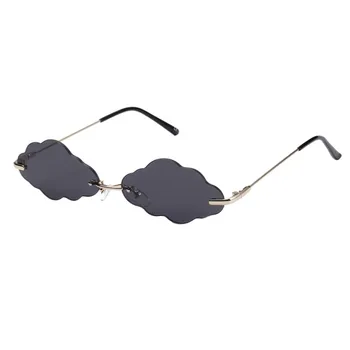 

Vintage Rimless Sunglasses Clouds Fashion 2020 Sun Glasses women Frameless Glasses Shades UV400 Cloud Design Sunglasses