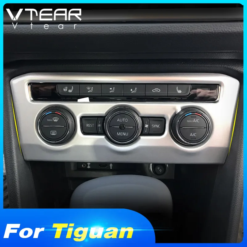 Vtear для Volkswagen vw tiguan тигуан 2020 2019 2018 аксессуары Автомобильная декоративная рамка