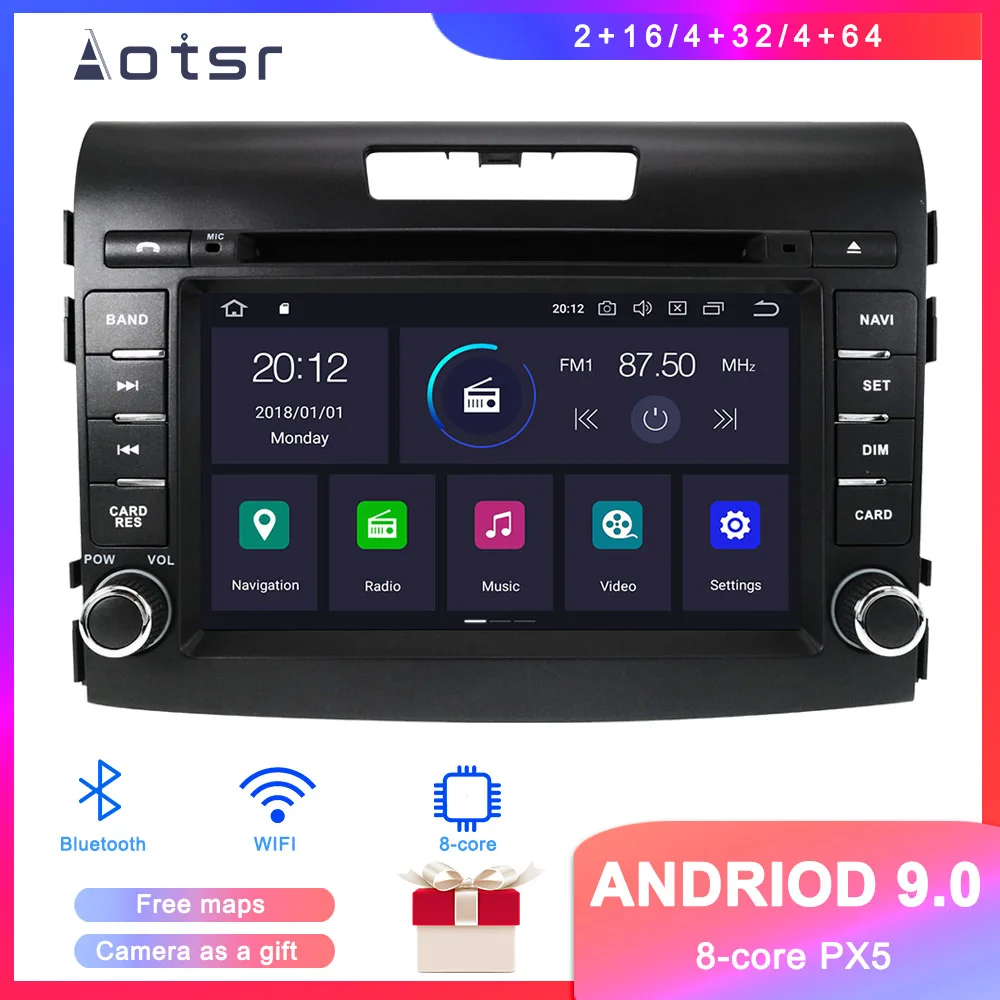 DSP Android 9,1 gps автомобильный dvd плеер с навигацией плеер для Honda 2012- автомобильное Стерео Радио мультимедийный плеер головное записывающее устройство