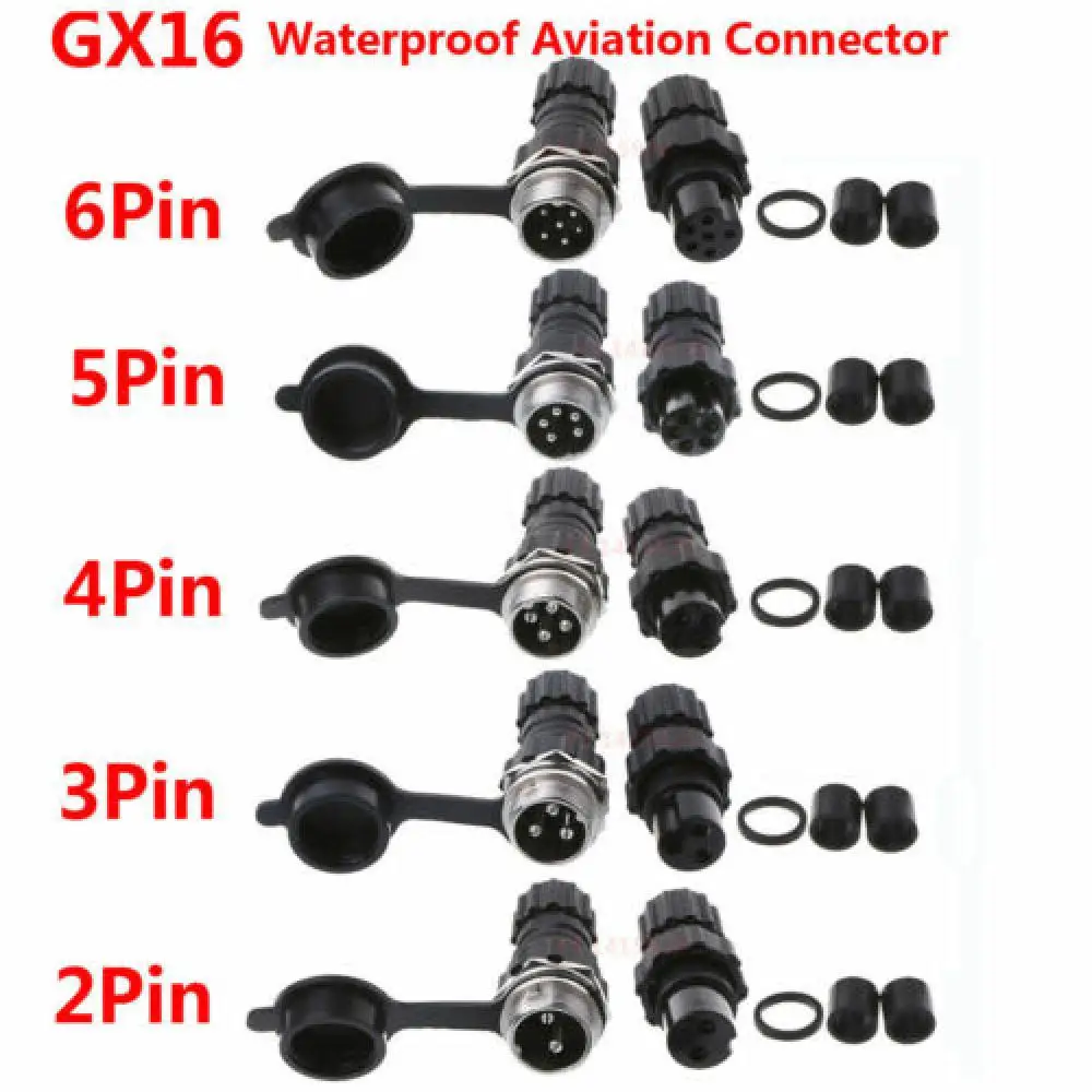 2Pin/3/4/5/6/7/8/9/10Pin GX16 водонепроницаемый авиационный разъем с датчиком датчика |