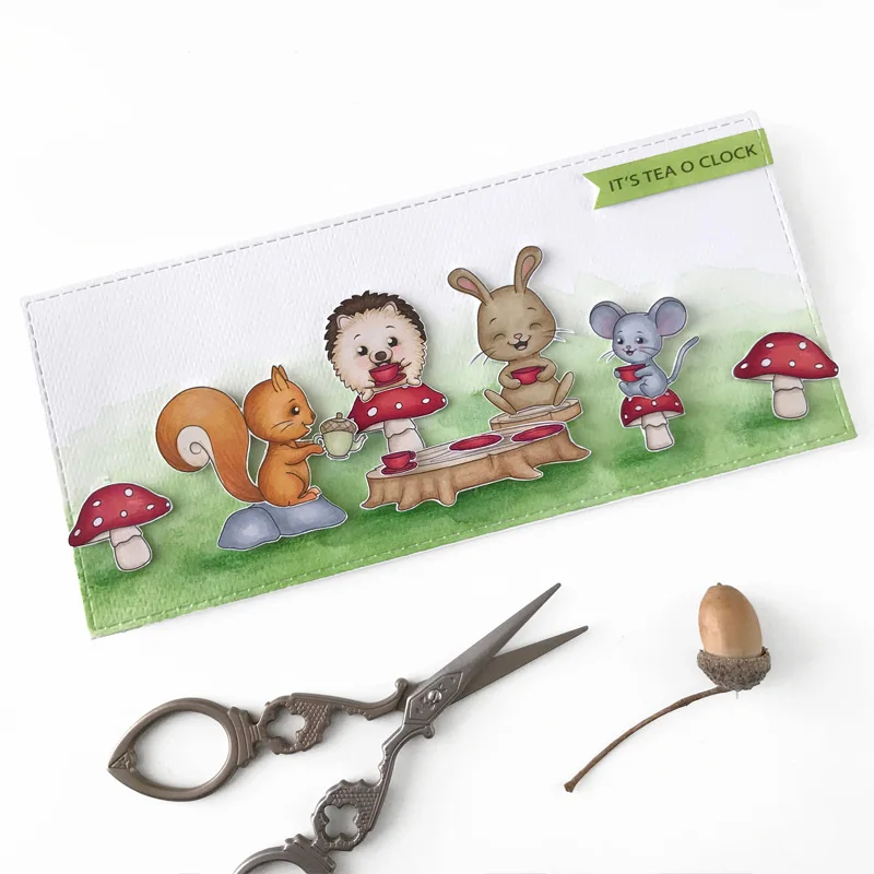 

Jcarter Clear Stamps for Scrapbooking Drink Picnic Rubber Stamp Silicone Seals Craft Stencil Album Card Make Decoration Sheet