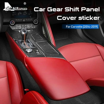 

AIRSPEED Carbon Fiber for Chevrolet Corvette 2014 2015 2016 2017 2018 2019 Accessories Car Gear Shift Panel Covers Trim Stickers