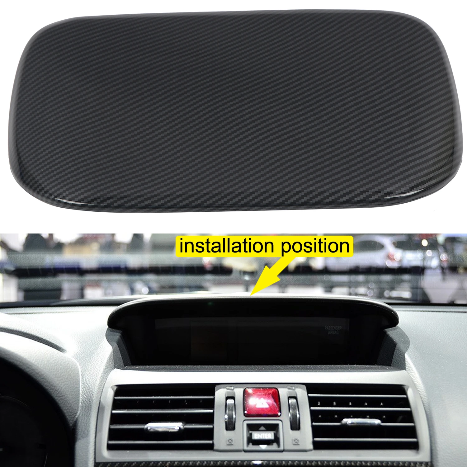 For Subaru Wrx Wrx Sti 15 16 17 Accessories Carbon Fiber Printed Interior Console Dashboard Panel Cover Trim Car Styling Interior Mouldings Aliexpress