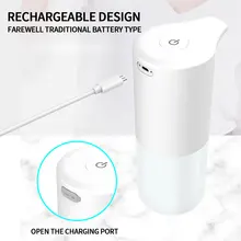 

Soap Dispenser Touchless Automatic Hand Washer Infrared Sensor Rechargeable Foaming Device Smart Foam Soap Dispenser