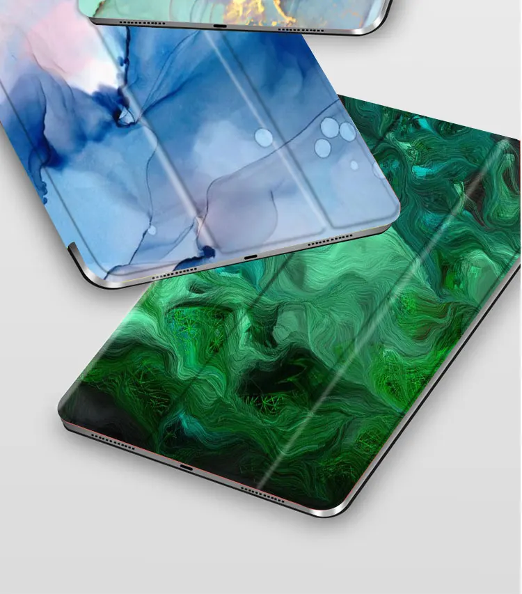 Зеленый Мраморный Чехол-книжка для iPad Pro 11 дюймов Сильный магнитный тонкий умный чехол для iPad Pro 11 выпуска(3-го поколения