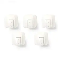 

1 Set Outlet Covers 3mm Thickening Insulation Fireproof ABS Baby Proofing Outlet Caps for Home Use