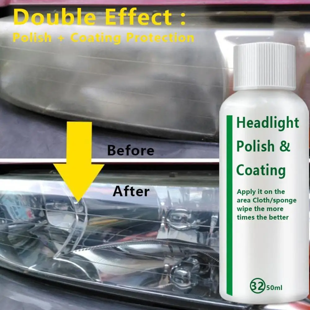 High Quality Auto Polish Len Restoration Car Headlight Repair Liquid Lamp Retreading Agent Glitter Car Headlight Restorer Kit