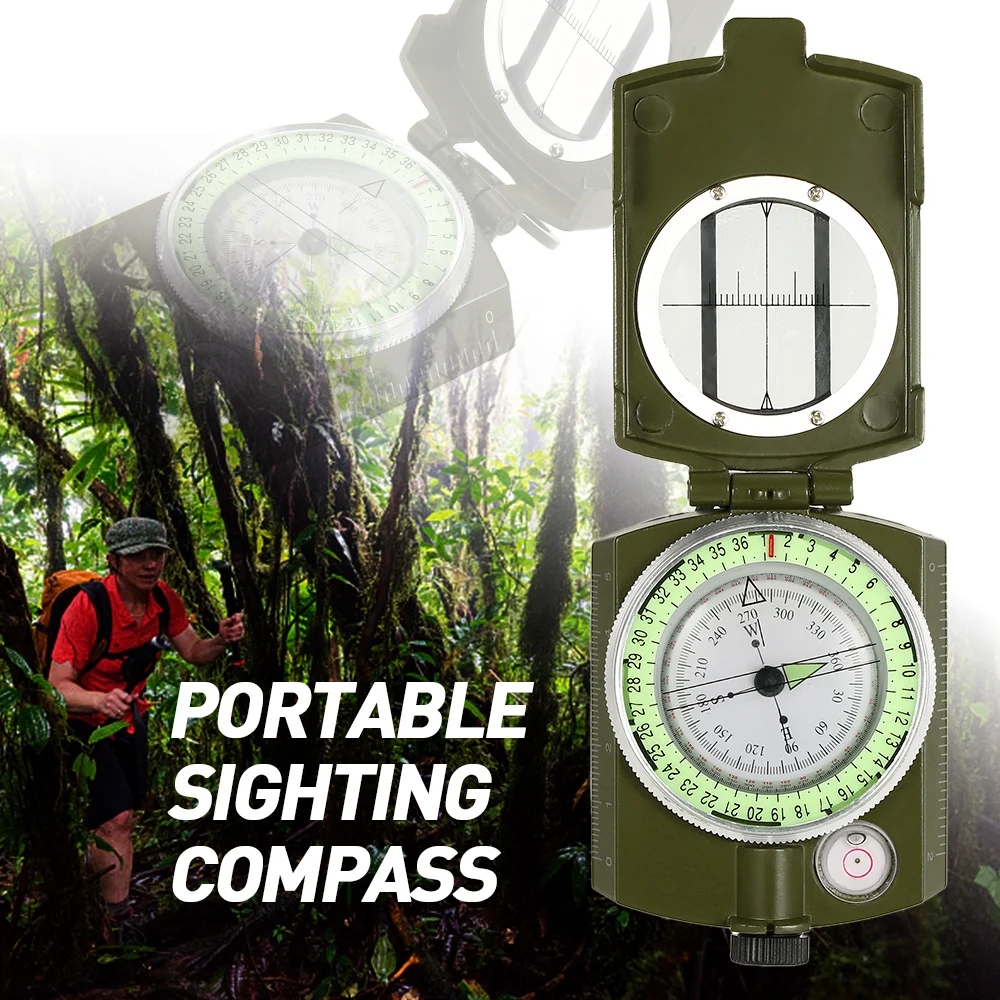 1 шт. портативный линзатический Компас для кемпинга, походов, ручной мини-Компас для позиционирования