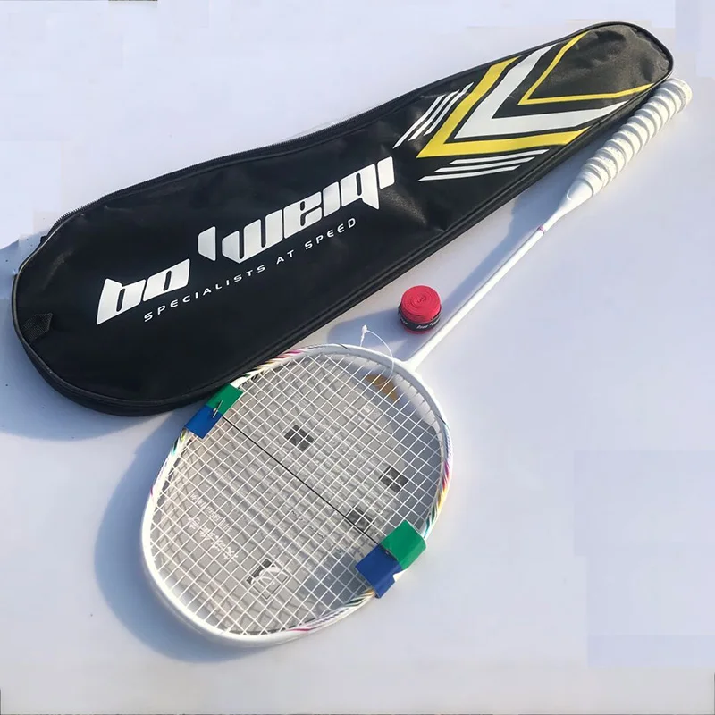 Carbon Badminton Racket 8U Professional 24-30lbs G5 Ultralight Offensive Racket Badminton Racquet Padel Training Sports