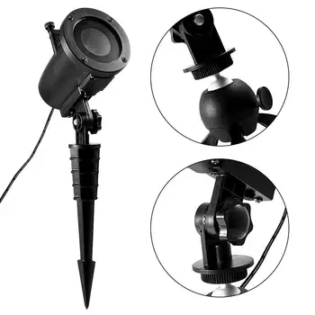 

Halloween Laser Snowflake Projector LED Film Projection Lamp 6W Color + White Holiday Projection Outdoor Projection Light