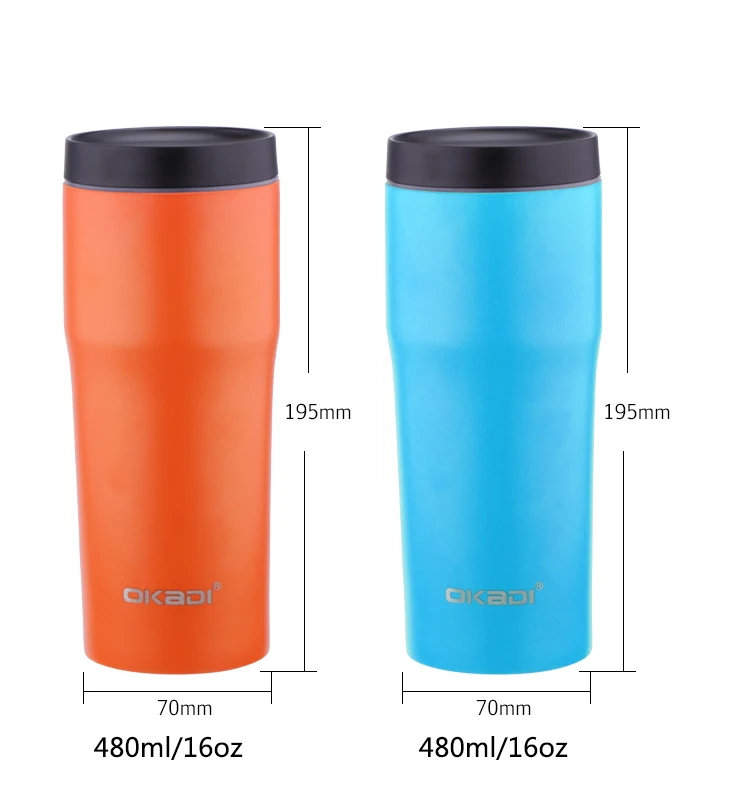 16OZ Double Wall Insulation Stainless Steel Tumbler Vacuum Portable Travel Mug Cup Coffee 16OZ Double Wall Insulation Stainless Steel Tumbler Vacuum Portable Travel Mug Cup Coffee