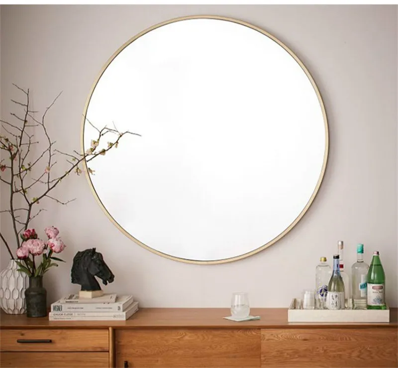 Настенное подвесное индивидуальное круглое зеркало креативное круглое зеркало в ванную комнату настенное домашнее спальное зеркало для макияжа