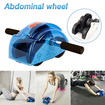 

Abdominal Wheel 4 Roller Wheel Abdominal Muscle Exerciser with Gear Rebound Abdominal Wheel for Home Gym Workout