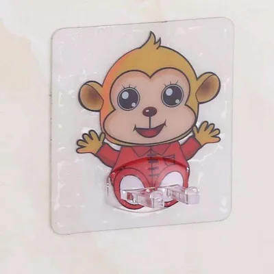 4pcs monkey 4 шт., держатель для зубных щеток, прозрачная подставка для путешествий, органайзер для туалетной бритвы, Детская стойка для хранения зубных щеток, аксессуары для ванной комнаты, панда - Цвет: 4pcs monkey