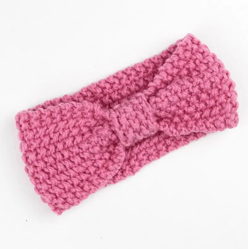 Повязка на голову из эластичной шерсти вязаная крючком теплая повязка осень и