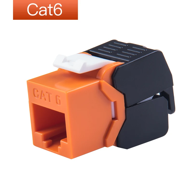Фото Сетевые модули Gigabit Ethernet RJ45 CAT6, цветные, без инструментов, 7 цветов на выбор №4