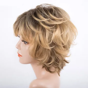 

Blonde square wigs Short Bob Wigs For black White Women Halloween cosplay kanekalon wigs synthetic wigWWM00240