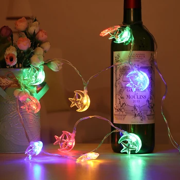 

10 LED Star Light String Twinkle Garlands Battery Powered Christmas Lamp Holiday Party Wedding Decorative Fairy Lights