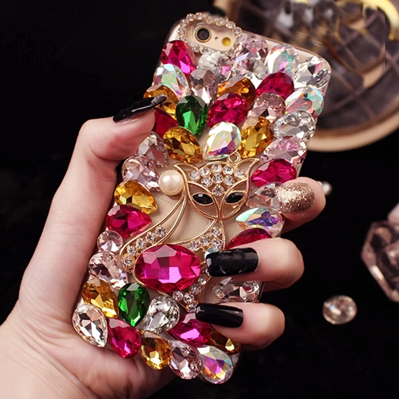 Crystal Rhinestone Case For Samsung Note 10 9 8 A60 A50 S10Lite S10E S10 S9 S8Plus M10 M20 M30 A10 A30 A40 A70 A20 Funda Coque | Мобильные