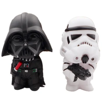 

Black Knight Darth Vader and Stormtrooper Jugoot with A 10cm Q Action Figure Car for A Children's Toy Present