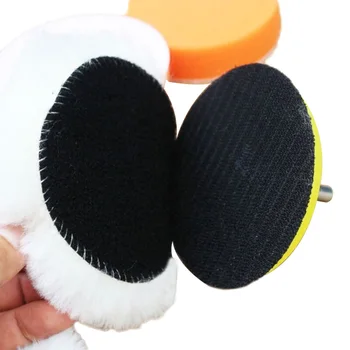

Car Polisher Pad Buffing Backing Plate Drill Shank Sponge M10 6PCS 100mm/4"