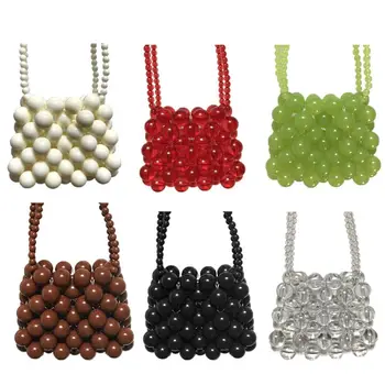 

Women Beaded Shoulder Lady Crossbody Bag Party Tote Messenger Satchel Purse 10.5 x 3.5 x 8.5cm