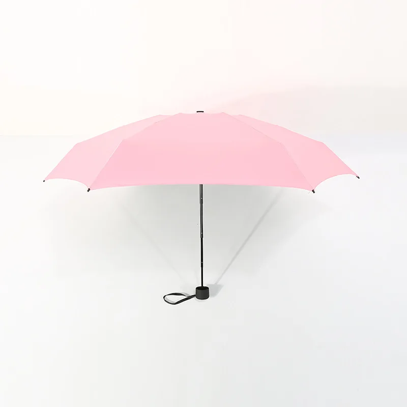 Pink Креативный мини-зонтик для женщин с УФ-защитой, маленькие зонты, 180 г, непромокаемый женский и мужской зонт от солнца, удобный для девочек, для путешествий, Parapluie, для детей - Цвет: Pink
