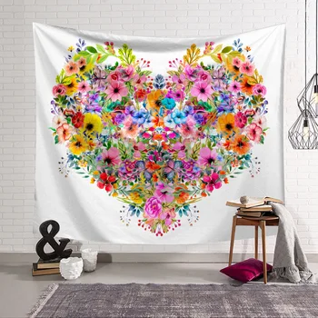 

Colorful Flowers Tapestry 3D Printing Tapestrying Rectangular Home Decor Wall Hanging 06