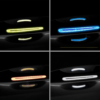 

Car Door Handle Stickers 5D Reflective Carbon Fiber Warning Tape For VW Polo Golf 5 4 7 6 Ford Focus 2 3 Toyota Corolla Yaris