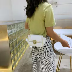 Новая сумка на цепочке 2019, женская сумка с пшеничными ушками, прошитая нитью через тело, Корейская версия сумки на плечо