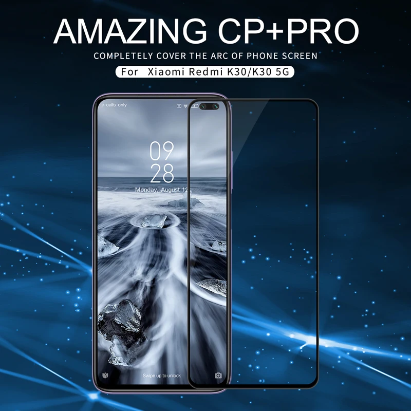 Защитная пленка Nillkin для экрана Xiaomi Redmi K30 Pro и K20 5G Poco X2 Mi 9T из закаленного стекла CP +