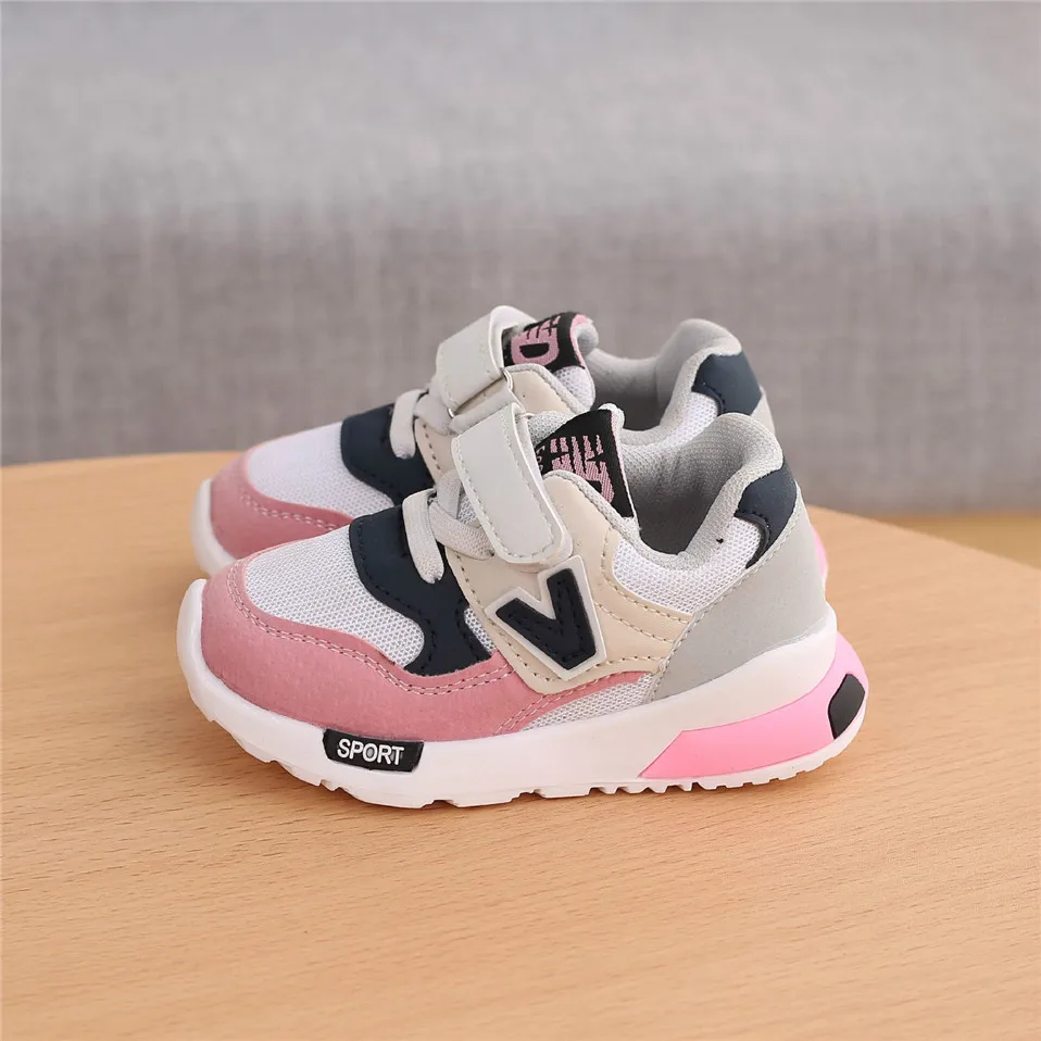 Spring Autumn Youngsters Sneakers Child Boys Women Youngsters’s Informal Sneakers Breathable Mushy Anti-Slip Working Sports activities Sneakers Dimension 21-30