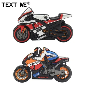 

TEXT ME cartoon cool Men's motorcycle racer usb flash drive usb 2.0 4GB 8GB 16GB 32GB 64GB pendrive gift love