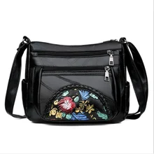 Большая вместительная женская сумка новая женская сумка прошитая модная сумка через плечо сумка из искусственной кожи сумка для матери среднего возраста