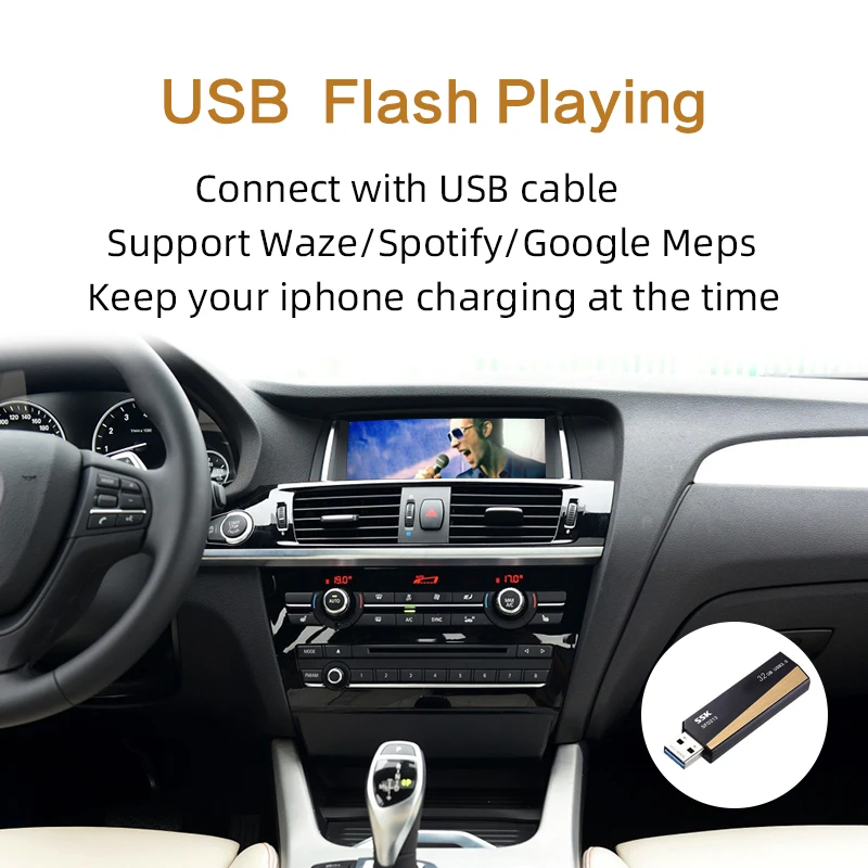 Sinairyu wifi беспроводной Apple Carplay Car Play для BMW CIC NBT EVO 1 2 3 4 5 7 серии X1 X3 X4 X5 X6 мини Android Авто зеркальное отображение