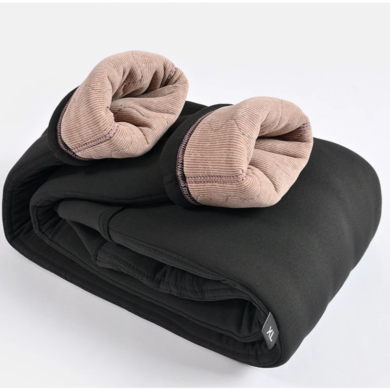 

Warm Cotton-padded Pants Winter High Waist Stretch Mon Trousers Women Casual Thick Skinny Fitness Leggings Plus Size 3XL