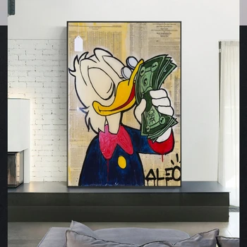 

Alec Monopoly Money Graffiti Art Paintings on The Wall Art Posters and Prints MONOPOLY DOLLAR Wall Art Picture Modern Home Decor