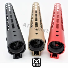 1" дюймовый Сверхлегкий M-lok Handguard Rail Free Float Pictinny Mount System черный/Тан/рад Fit.223/5,56/AR-15 алюминиевая гайка