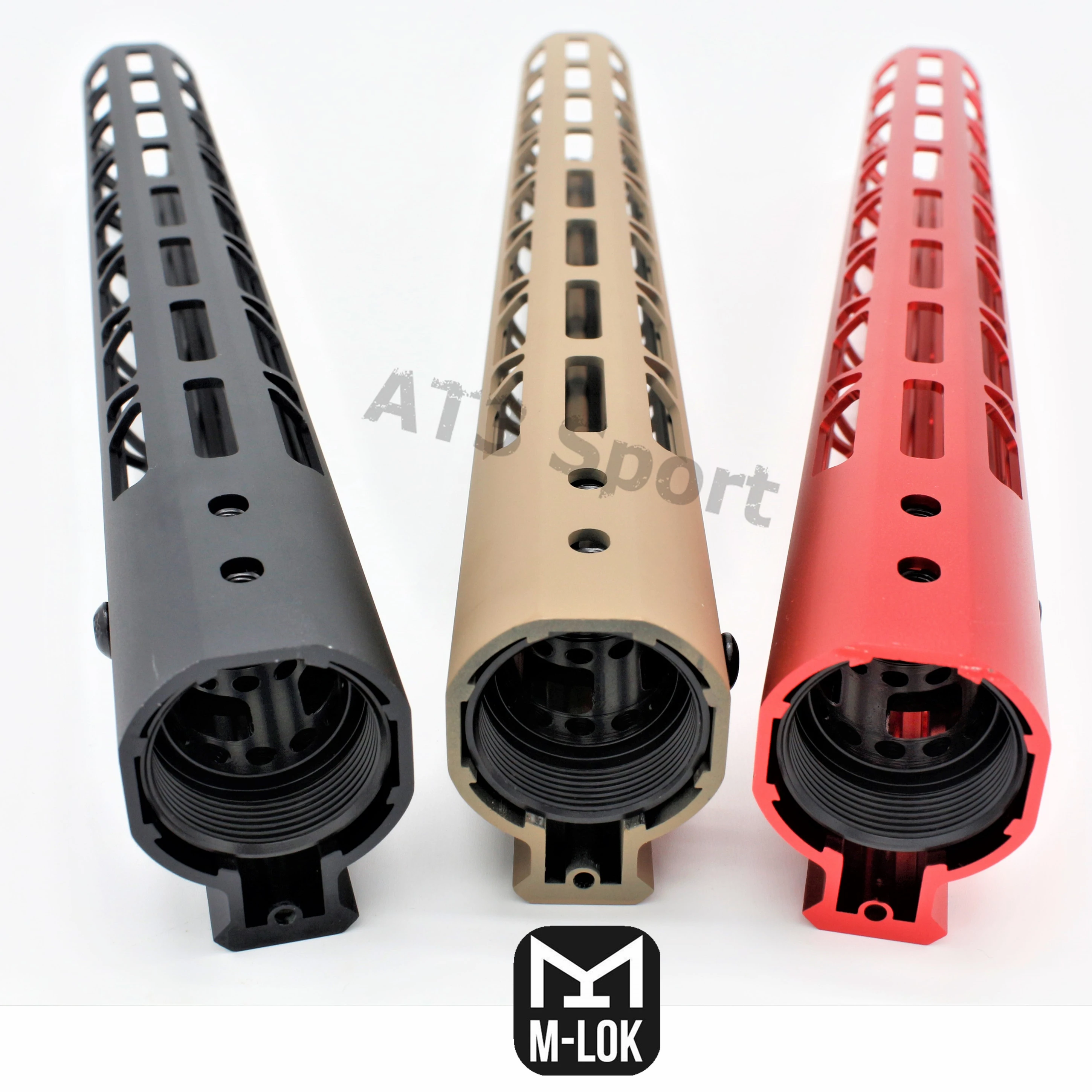15'' inch Ultralight M-lok Handguard Rail Free Float Pictinny Mount Systems Black/Tan/Rad Fit.223/5.56/AR-15 Aluminum Nut | Спорт и