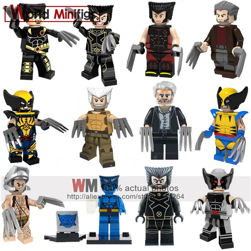 

Single s Building Blocks Marvel Wolverine Scarlet Witch Action s X-Men Super Hero Toys for Children Christmas Gifts