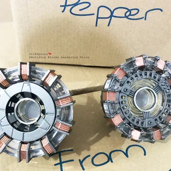 

Already assembled LED Light DIY cool 1:1 scale Iron Man tony Arc Reactor glowing iron man heart model Action Figure Toy