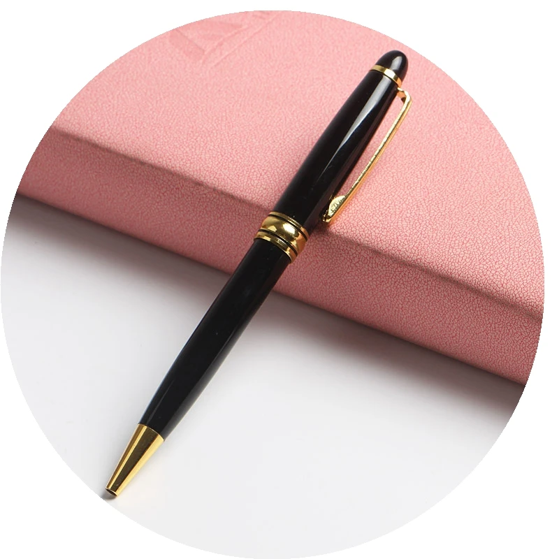 Black g ball pen Металлическая шариковая ручка для рекламных подарков Шариковая ручка может сделать ваш логотип роликовая ручка канцелярских принадлежностей ручка подписи - Цвет: Black g ball pen