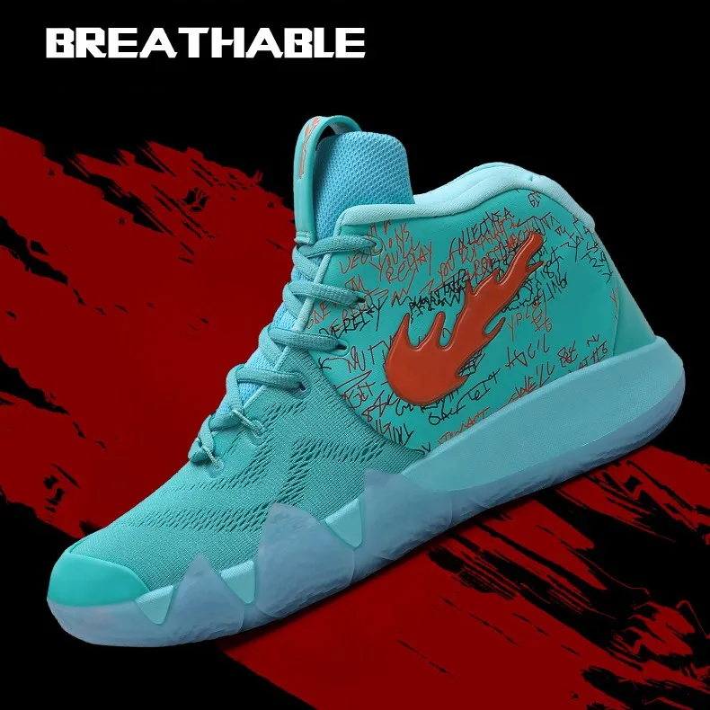 Вязаные летние мужские баскетбольные кроссовки Kyrie 4 9 Uptempo Boots обувь для мальчиков ретро 11 Кроссовки zapatillas hombre