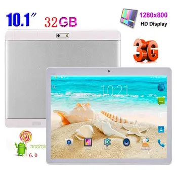 

A108 10.1inch Tablet PC 3G Network WiFi Dual SIM Card For Android 6.0 System Smart Phone 2G RAM + 32G ROM Memory Dual Camera
