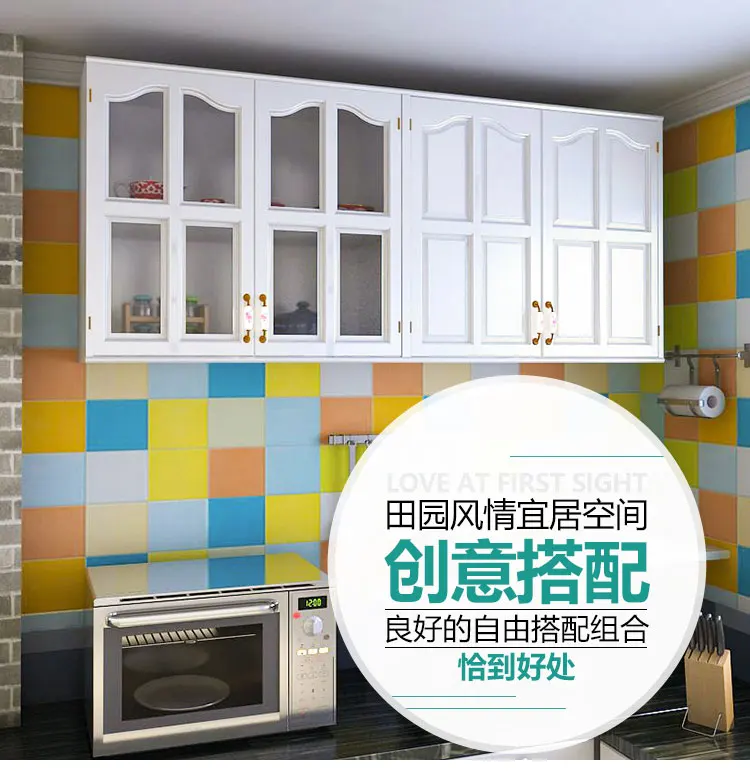 European kitchen cabinet wall cabinet bathroom balcony hanging cabinet bathroom storage cabinet wall hanging cabinet