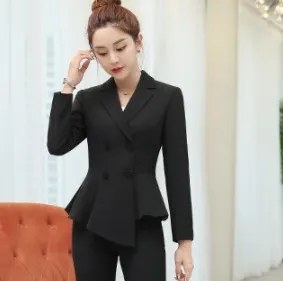 just a blazer Женская рабочая юбка костюм осенний Блейзер юбки Униформа юбка офисная костюмы для женщин плюс размер юбка и куртка комплект из двух предметов - Цвет: just a blazer