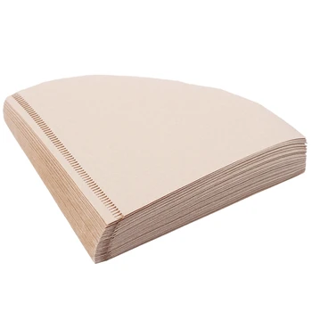 

New 200Pcs V-Shaped Coffee Filter Paper 3-4Cup Coffee Filter Cup Espresso Coffee Drip Tool Paper Filter